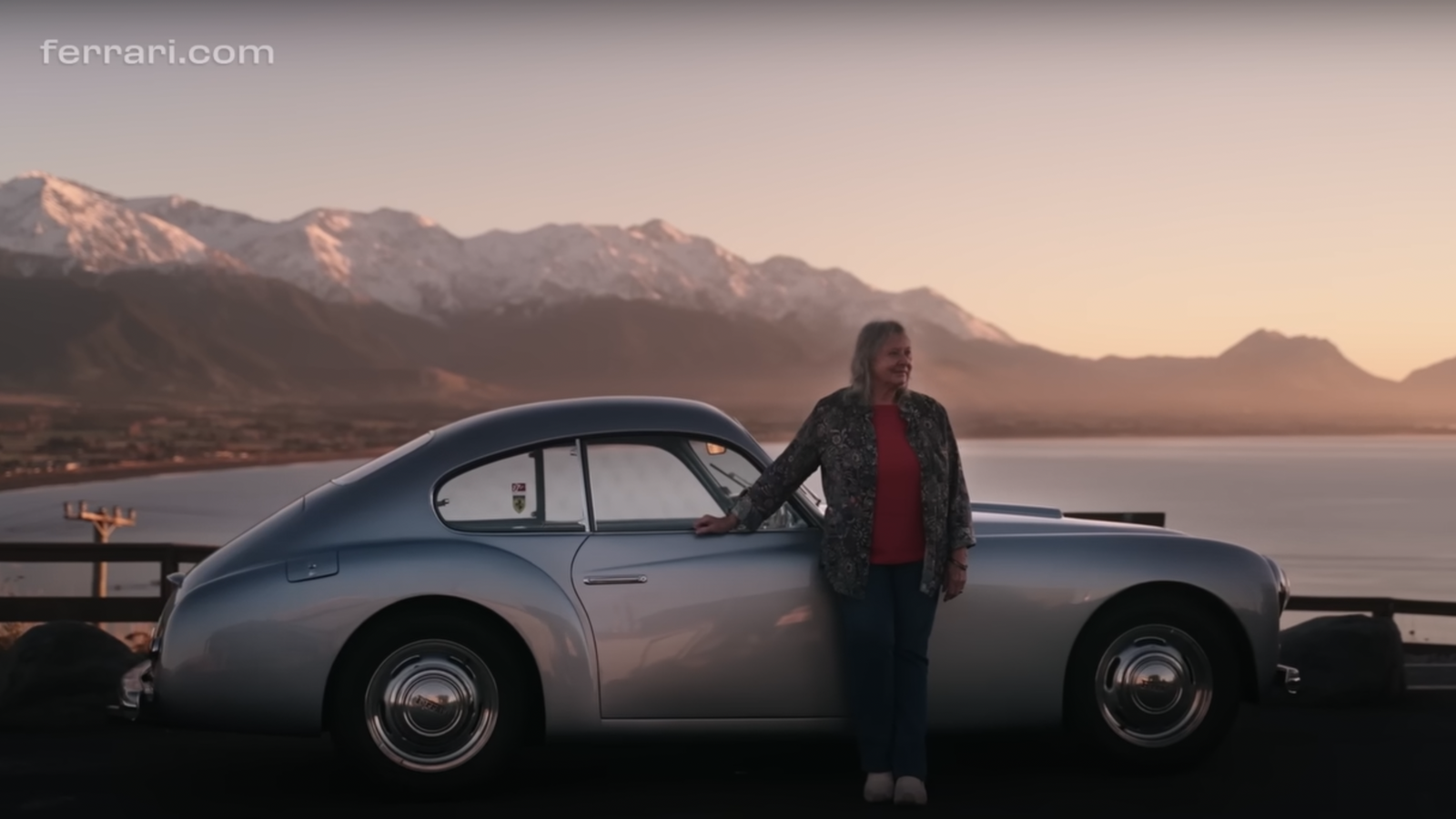 Amanda with the Ferrari 166 Inter